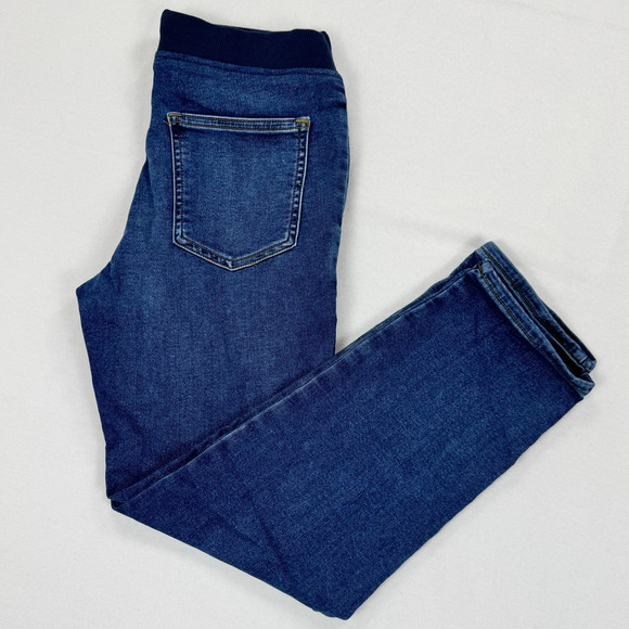 J. Crew Crewcuts Kids New Fit Drawstring Stretch Jean Size 12 Blue - Picture 1 of 10